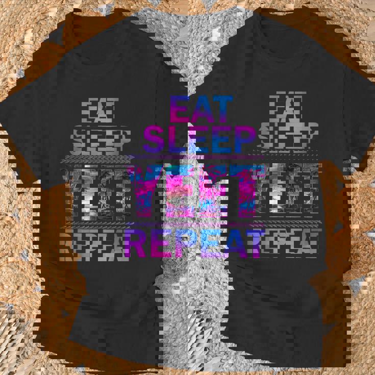 Yeet Eat Sleep Yeet Repeat Saying Kid T-Shirt Gifts for Old Men