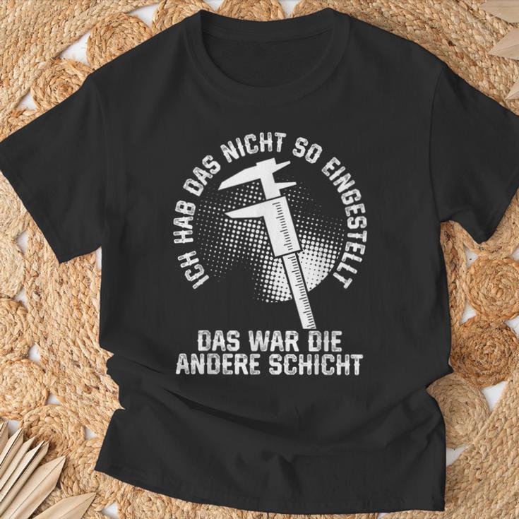 Zerspaner Das War Die Andere Schicht Zerspanungsmechaniker T-Shirt Geschenke für alte Männer