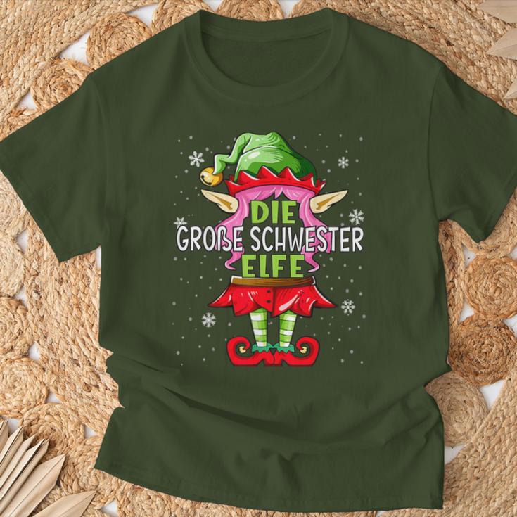 Big Sister Elf Christmas Family Christmas T-Shirt Geschenke für alte Männer