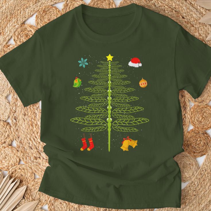 Christmas Dragonfly Christmas Tree Dragonfly Christmas T-Shirt Geschenke für alte Männer