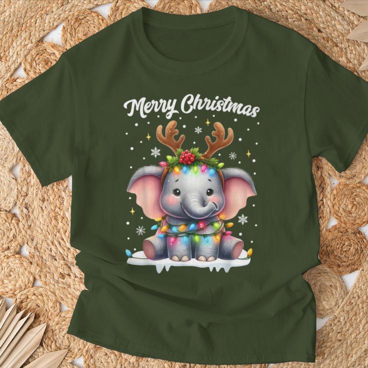 Christmas Outfit Christmas Jumper Elephant Christmas T-Shirt Geschenke für alte Männer