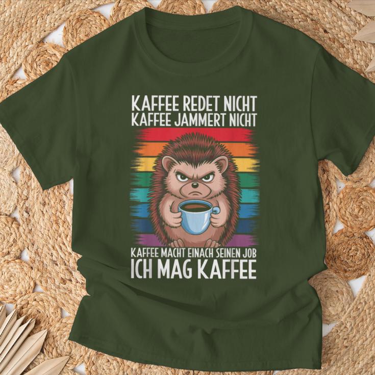 Coffee Talks Not Saying Christmas Fun T-Shirt Geschenke für alte Männer