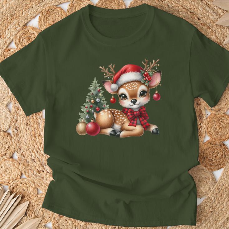 Deerintage Boho Christmas Winter Fawn Animal T-Shirt Geschenke für alte Männer