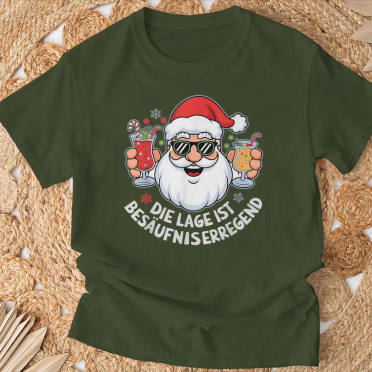 Die Lage Ist Besäufniserregend Christmas T-Shirt Geschenke für alte Männer