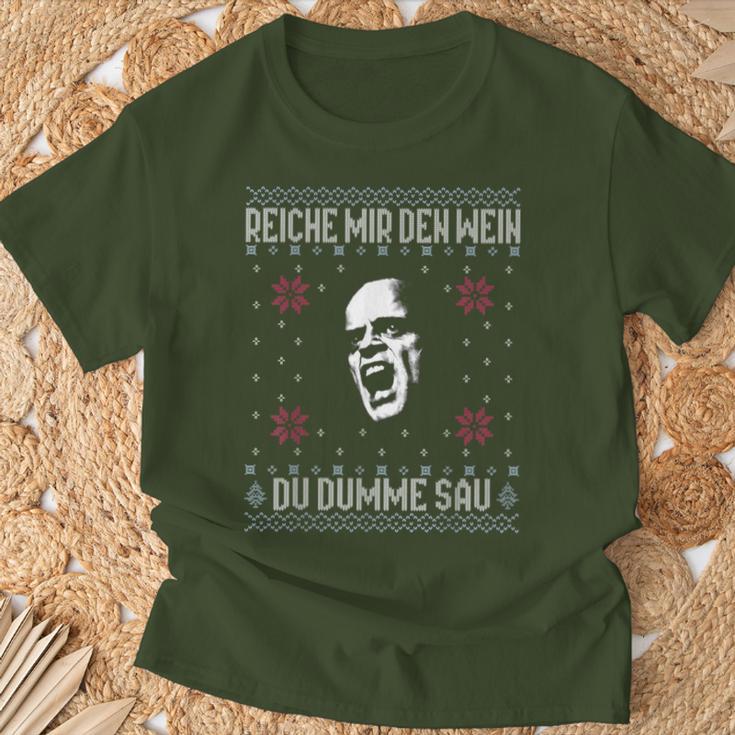 Empire Me The Wine X Du Dumme Sau Xmas Wineino Meme T-Shirt Geschenke für alte Männer