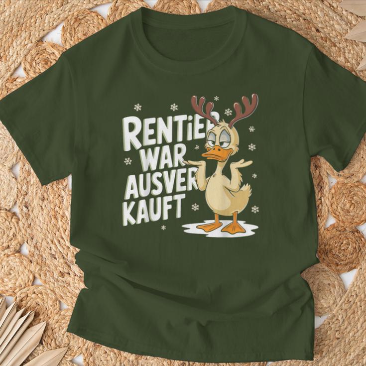 Christmas Elk Saying Reindeer Was Out Sold Out T-Shirt Geschenke für alte Männer