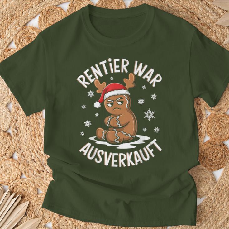 Christmas Gingerbread Reindeer Was Out Sold Out T-Shirt Geschenke für alte Männer