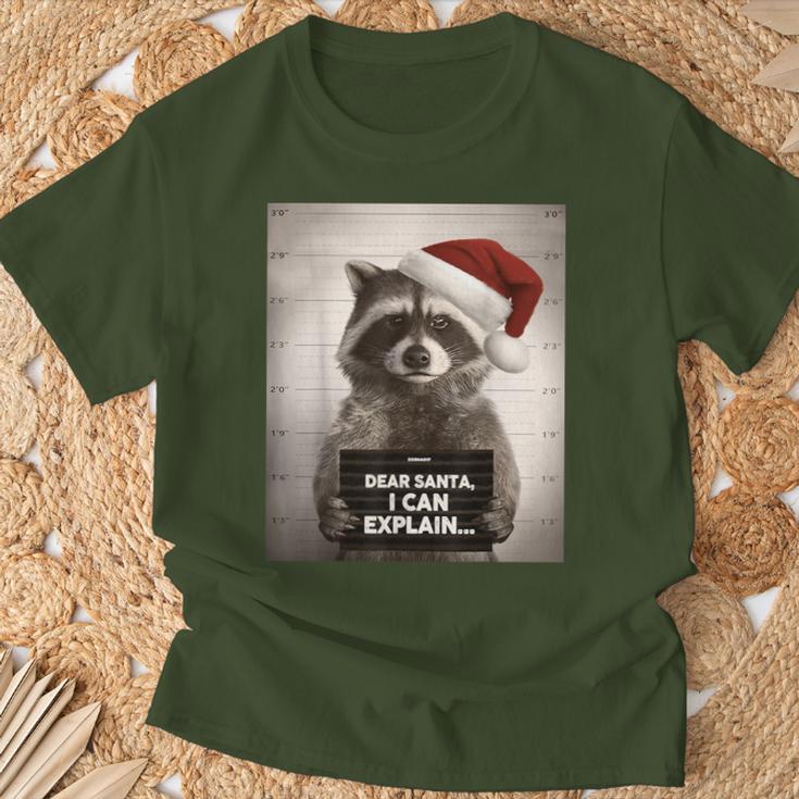 Christmas Outfit Women's Raccoon T-Shirt Geschenke für alte Männer