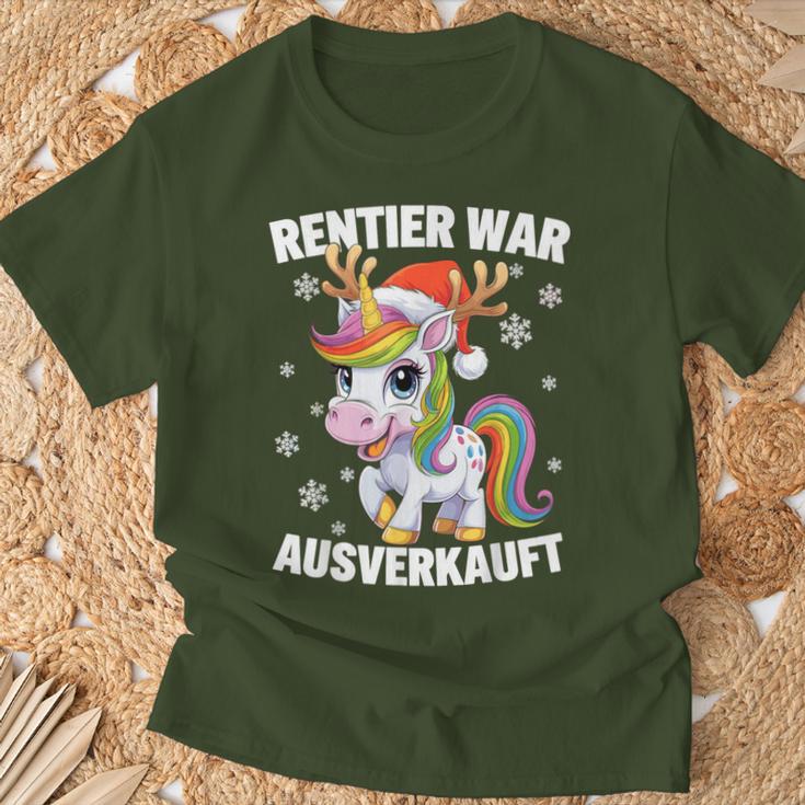 Christmas Unicorn Reindeer Was Out Sold Out T-Shirt Geschenke für alte Männer