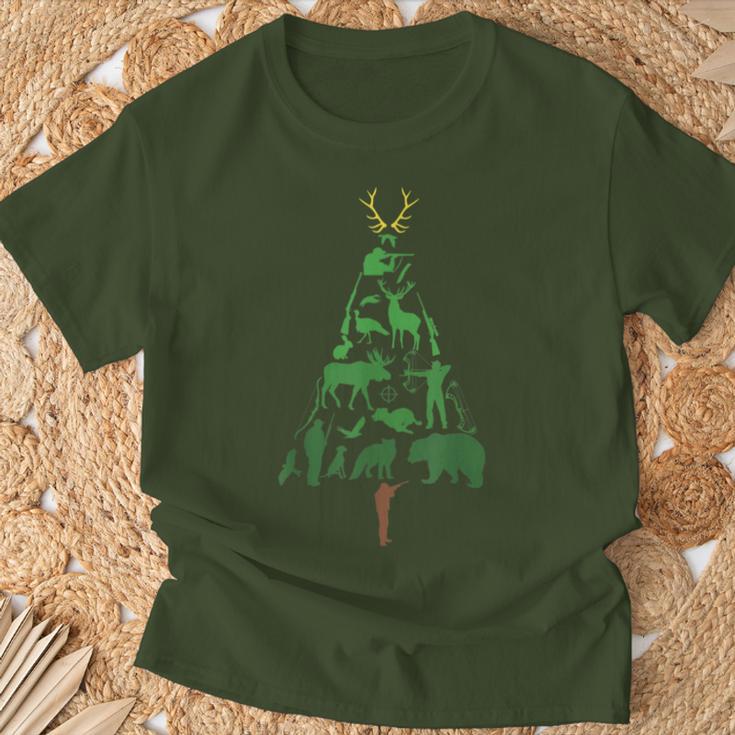 Hunter Hunting Christmas Tree Christmas Outfit Christmas T-Shirt Geschenke für alte Männer