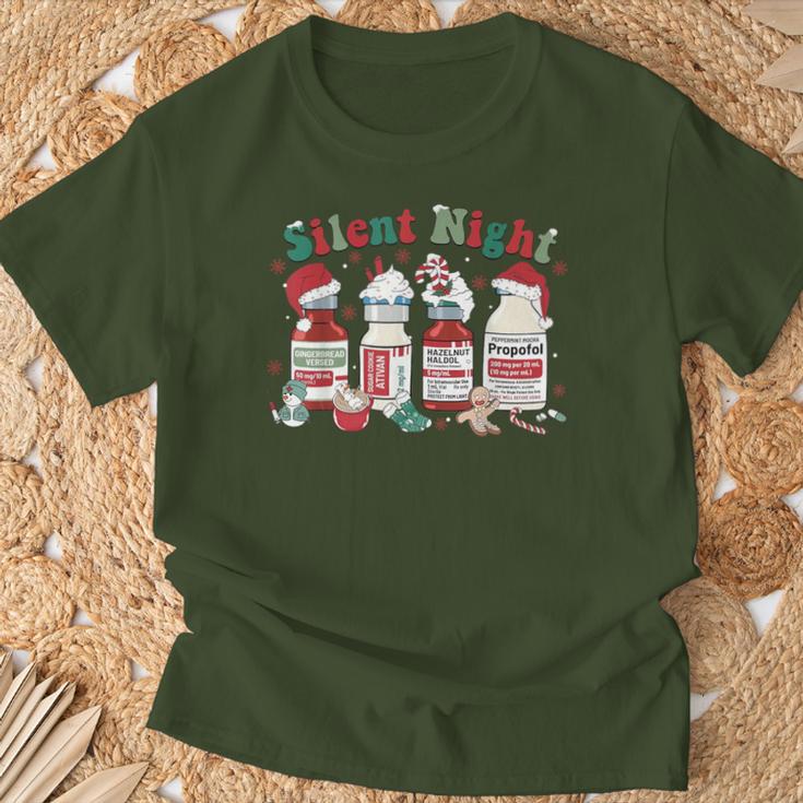 Icu Nurse Christmas Silent Night T-Shirt Geschenke für alte Männer