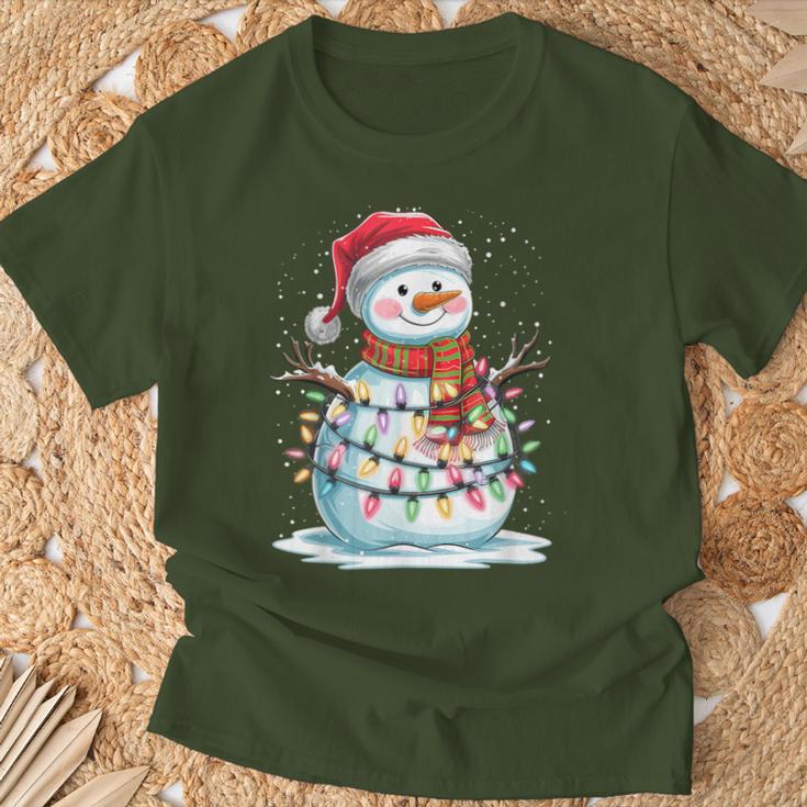 Merry Christmas Snowman Christmas Winter Xmas Eve T-Shirt Geschenke für alte Männer