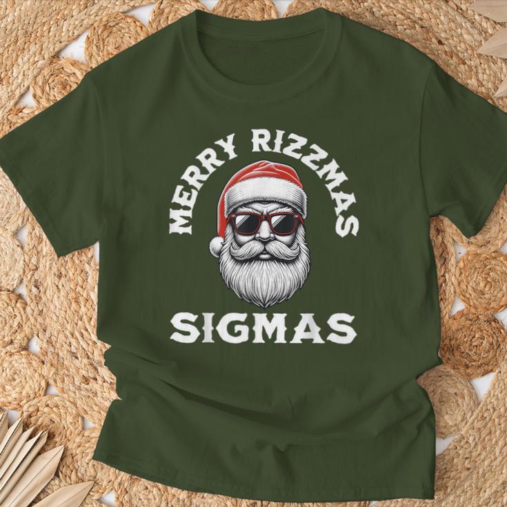 Merry Rizzmas Sigmas Rizz Christmas Santa N Gen Alpha T-Shirt Geschenke für alte Männer