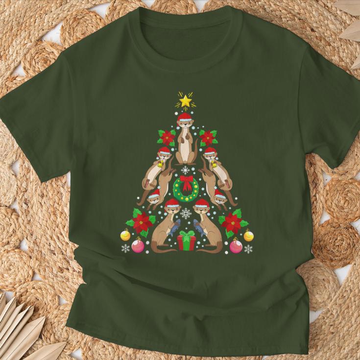 Otter Christmas Tree Christmas Fish T-Shirt Geschenke für alte Männer