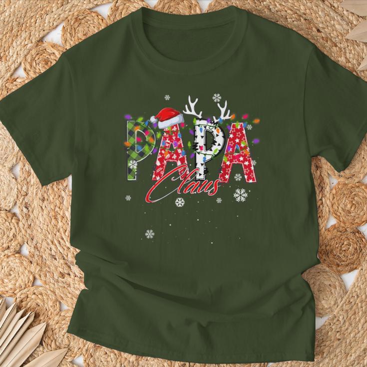 Papa Claus Family Matching Group Ugly Christmas Jumper T-Shirt Geschenke für alte Männer