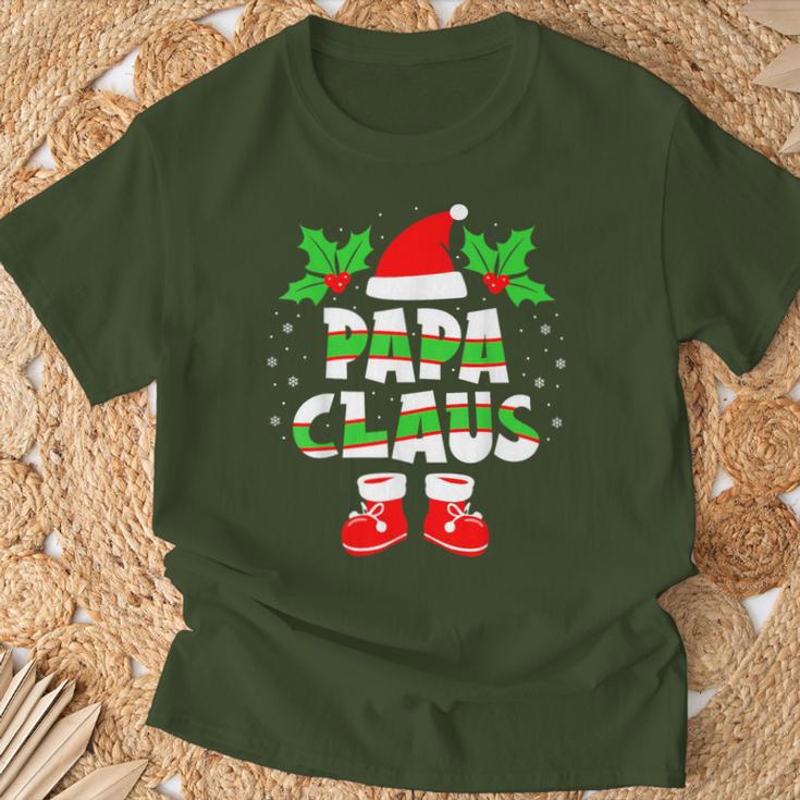 Papa Claus Outfit Christmas Family Christmas T-Shirt Geschenke für alte Männer