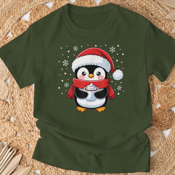 Penguin Christmas Santa Claus Cute Penguin Love T-Shirt Geschenke für alte Männer