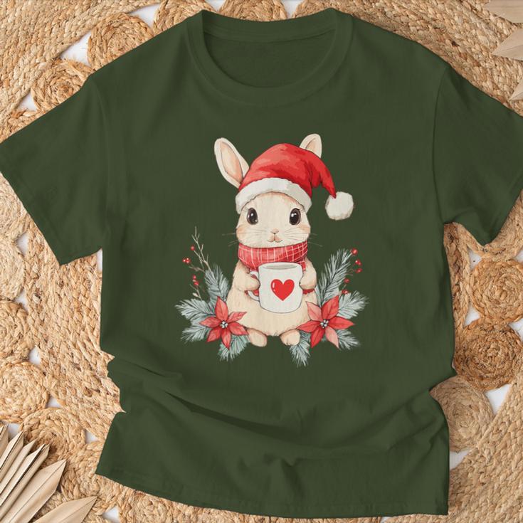 Rabbit Christmas Decoration Children Christmas Rabbit T-Shirt Geschenke für alte Männer