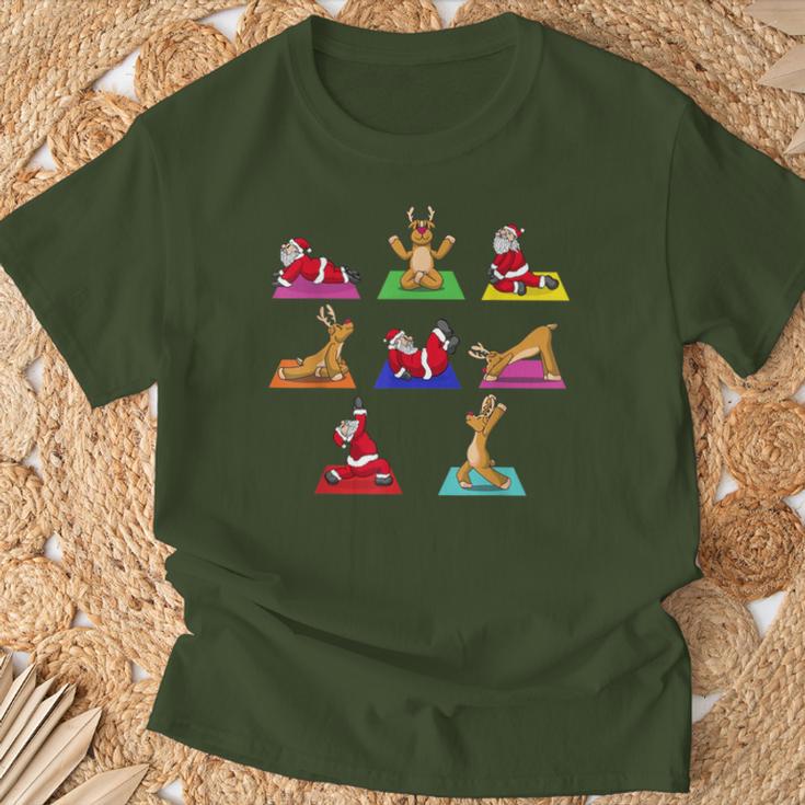 Reindeer Yoga Santa Xmas Meditation Chakra Christmas T-Shirt Geschenke für alte Männer