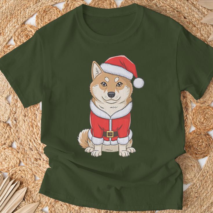 Shiba Inu Santa Claus Christmas T-Shirt Geschenke für alte Männer