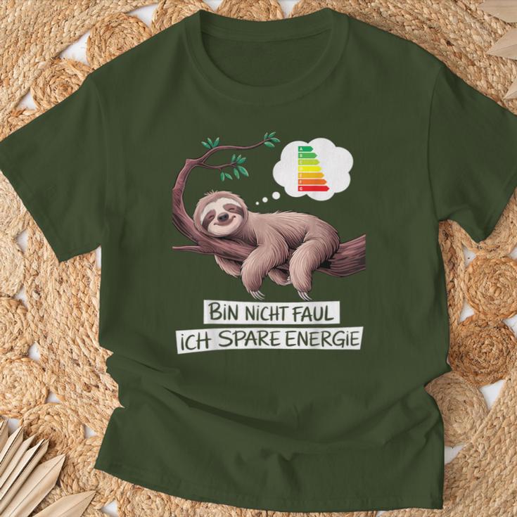 Sloth Late Sleeper Saying Christmas T-Shirt Geschenke für alte Männer