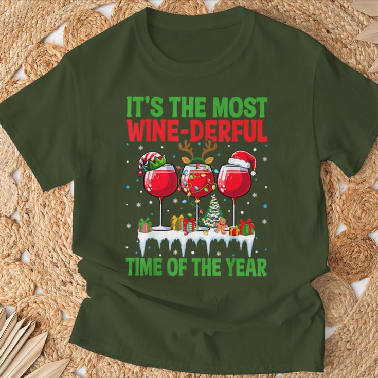 The Most Wine Derful Time Of The Year Christmas Women's T-Shirt Geschenke für alte Männer