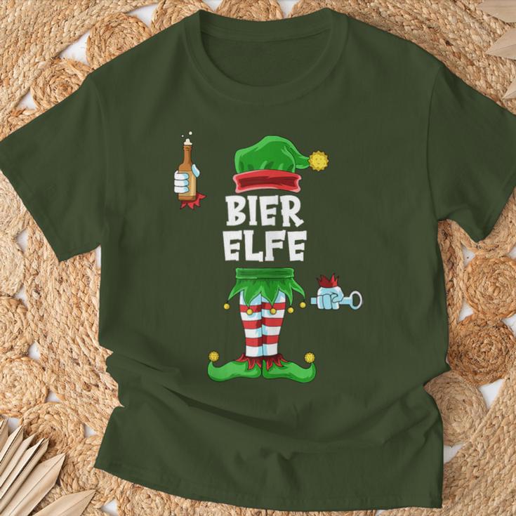 Women's Beer Elf Partner Look Beer Drinking Christmas Family T-Shirt Geschenke für alte Männer