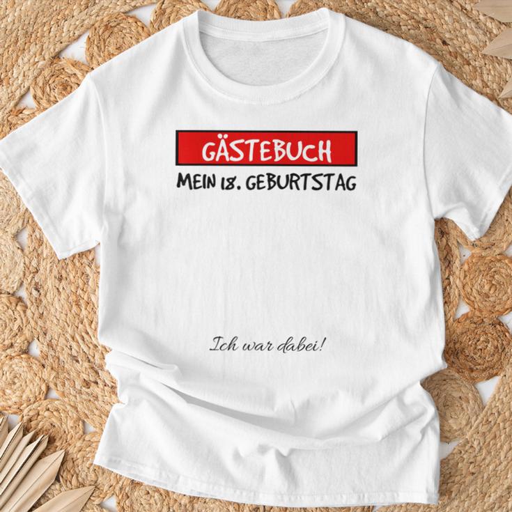 18Th Birthday Party Guest Book Idea 18 Years T-Shirt Geschenke für alte Männer