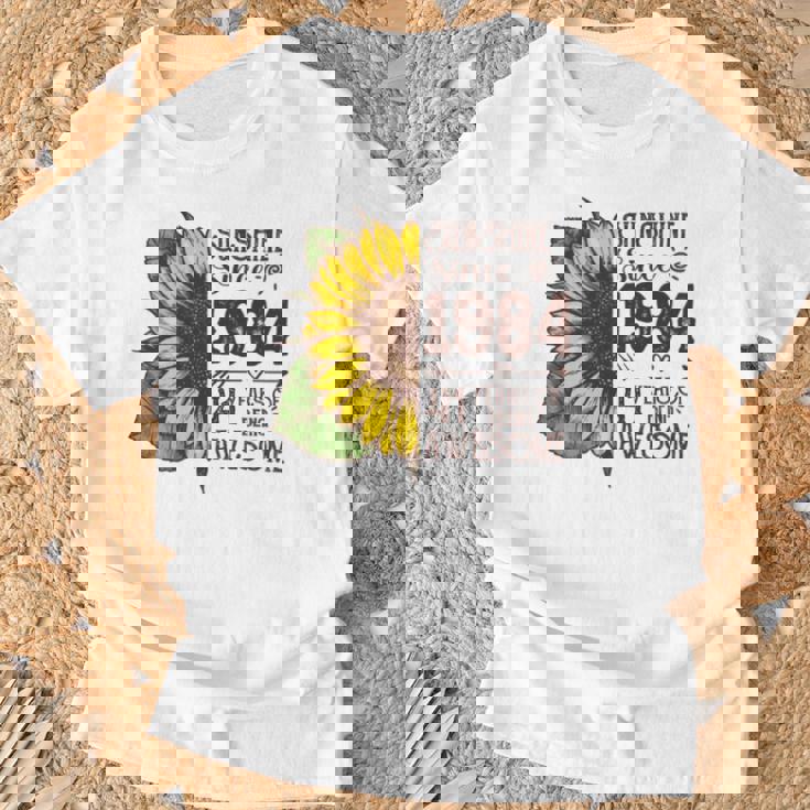 1984 Sunflower Sunshine 2025 T-Shirt Gifts for Old Men