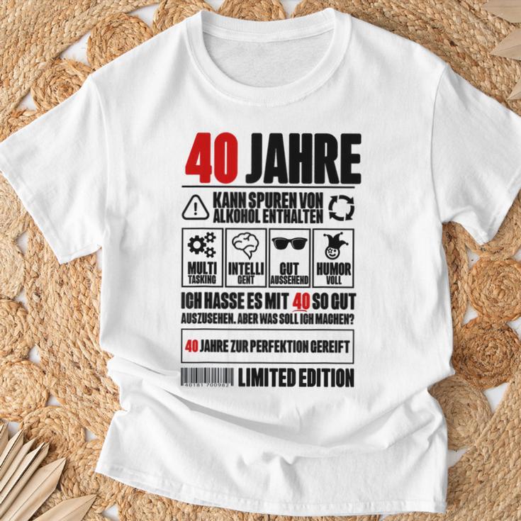 40Th Birthday 40 Years Decorative T-Shirt Geschenke für alte Männer