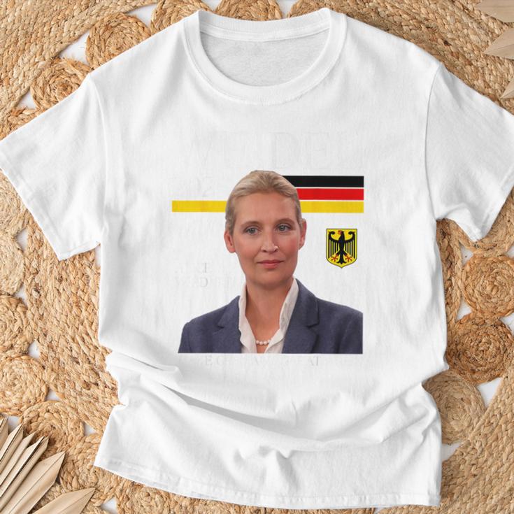 Alice Wird Gut Weidel 2025 Make Germany Great Again Blue T-Shirt Geschenke für alte Männer