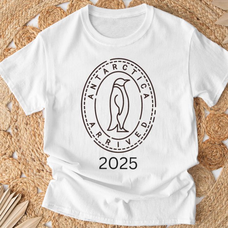 Angekommen In Der Antarctic 2025 Gray T-Shirt Geschenke für alte Männer