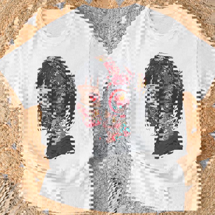 Anime Manga Gráfico Ojos Rojos Arte Anime Camiseta unisex Regalos para ancianos