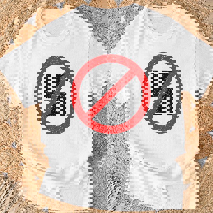 Anti-Nazi Anti-Facist Anti-Dictators Anti-Evil T-Shirt Gifts for Old Men