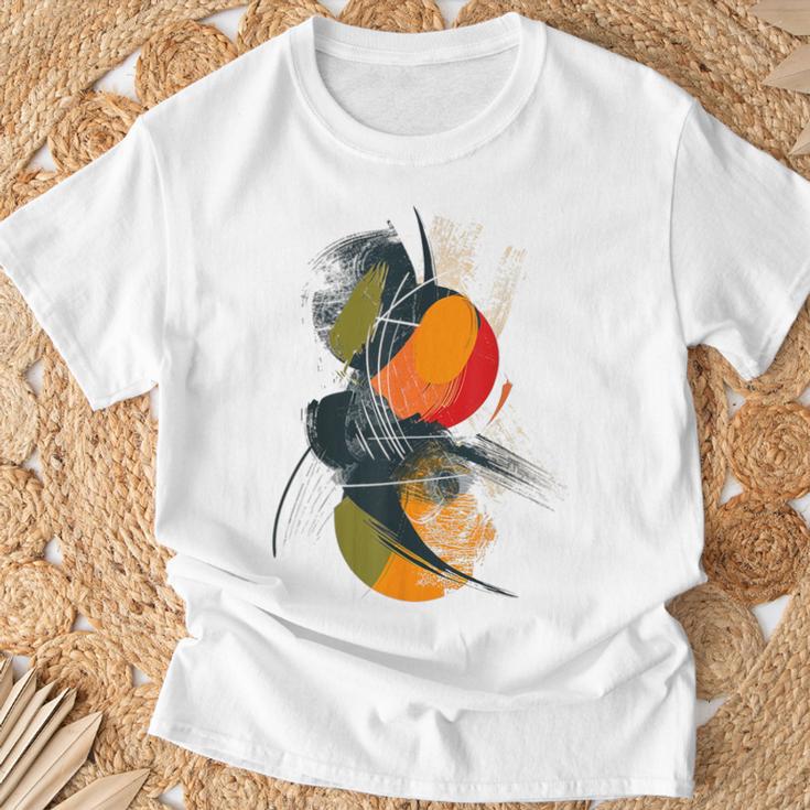 Arte Pintura Geométrica Dibujo Abstracto Arte Camiseta unisex Regalos para ancianos