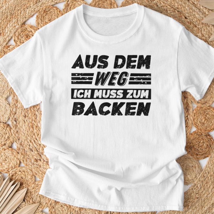 Backen Hobby Lustiger Backen Spruch T-Shirt Geschenke für alte Männer