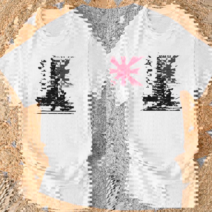 Bandera Imperial De Yamato I Love Japan Ww2 Camiseta unisex Regalos para ancianos