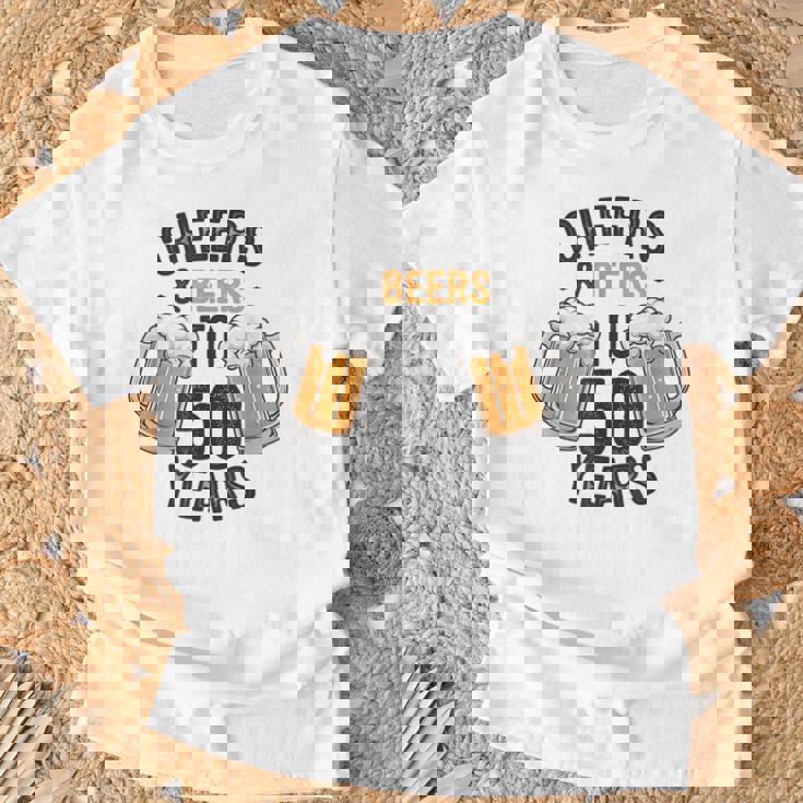 Cheers And Beers To 50 Years T-Shirt Gifts for Old Men