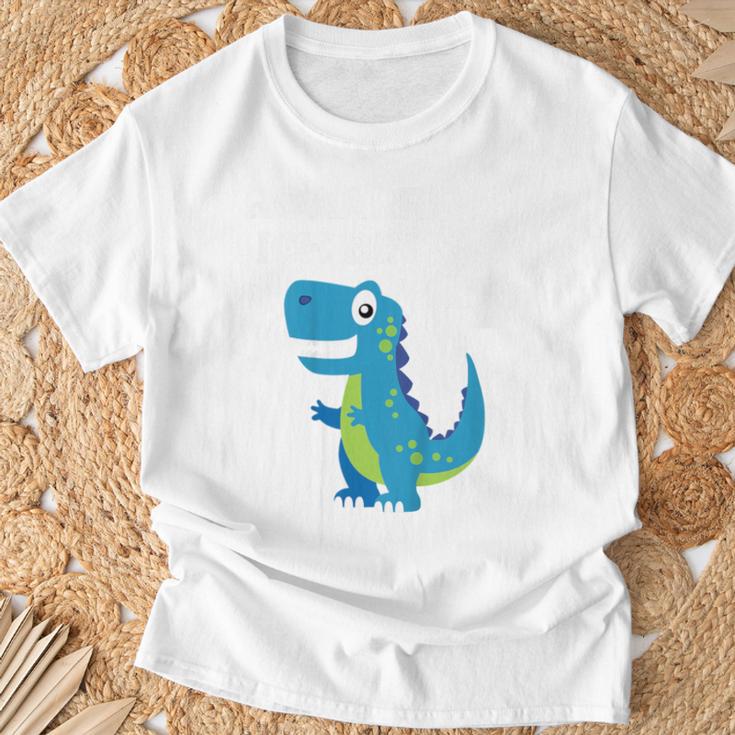 Children's 4Th Birthday Boy Dino T-Rex Dinosaur 4 Birthday T-Shirt Geschenke für alte Männer