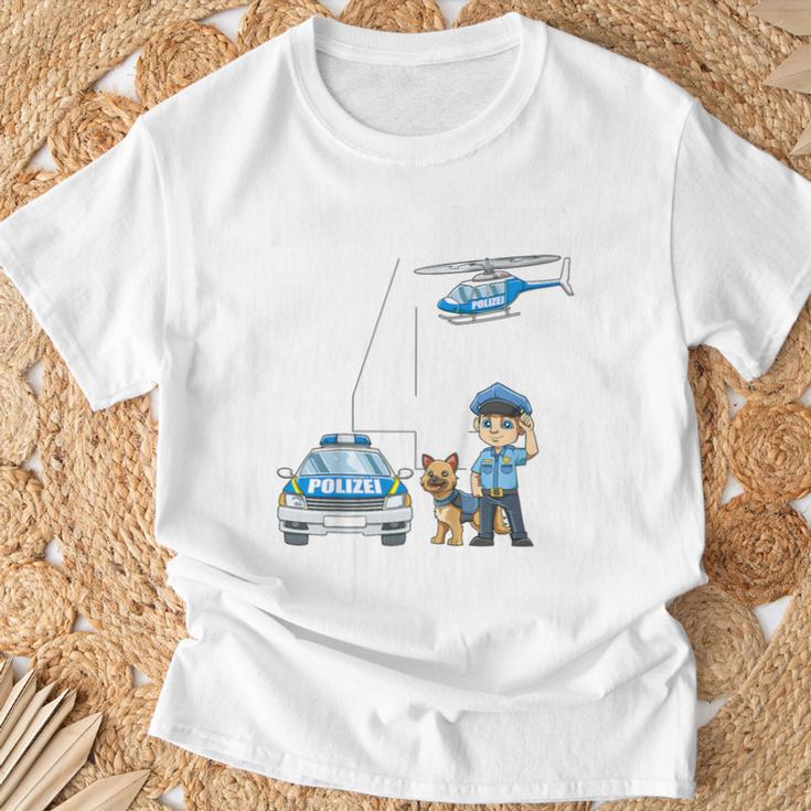 Children's 4Th Birthday Police Boy 4 Years T-Shirt Geschenke für alte Männer