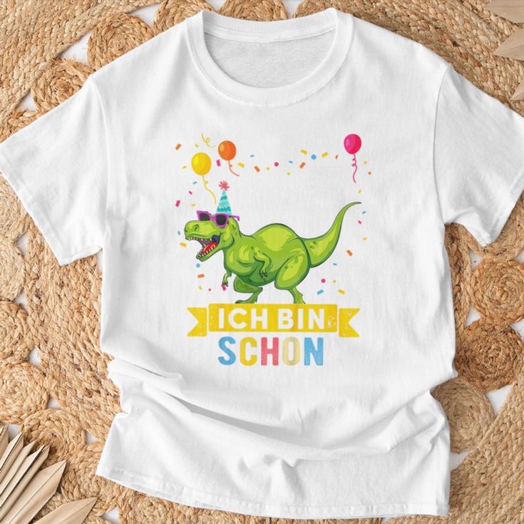 Children's 5 Years Birthday Dinosaur Boys Girls Dino T-Shirt Geschenke für alte Männer