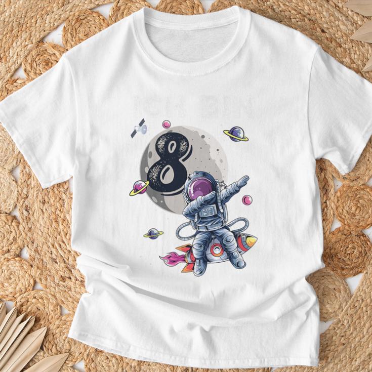 Children's Astronaut 8Th Birthday Boys 8 Years Space Astronomy T-Shirt Geschenke für alte Männer