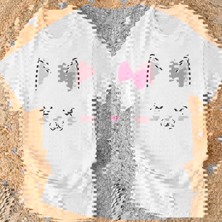 Children's Cat Face Cat Fancy Dress Costume Cat T-Shirt Geschenke für alte Männer