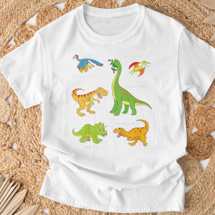 Children's Dinosaur Popular Dinos With Name T-Shirt Geschenke für alte Männer