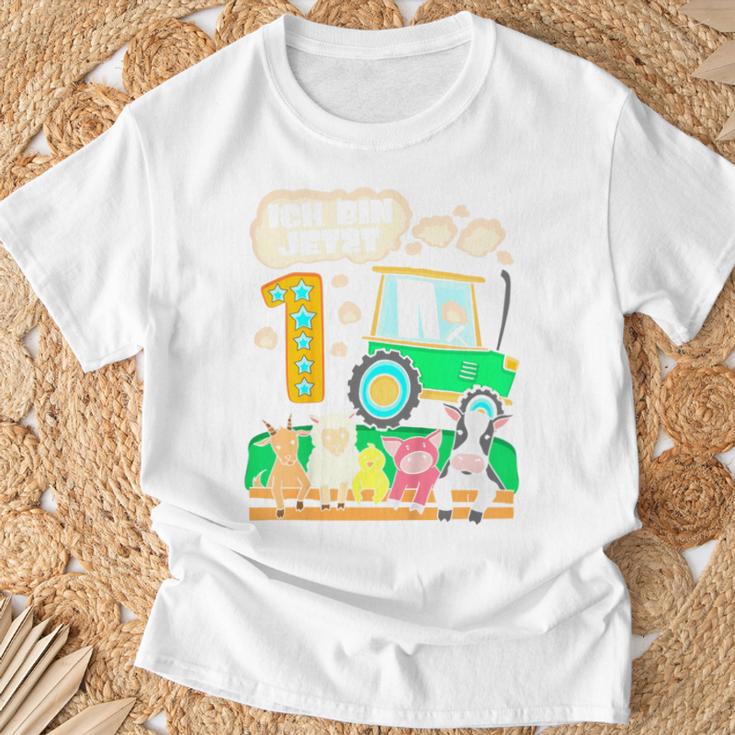 Children's First Birthday 1 Year Boy Tractor One Year T-Shirt Geschenke für alte Männer