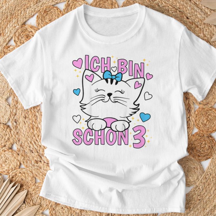 Children's Ich Bin Schon 3 Jahre Old German Langu T-Shirt Geschenke für alte Männer