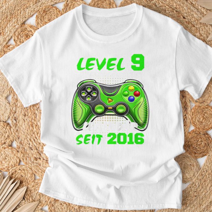 Children's Level 9 Birthday Boy Gamer 2016 9Th Birthday T-Shirt Geschenke für alte Männer