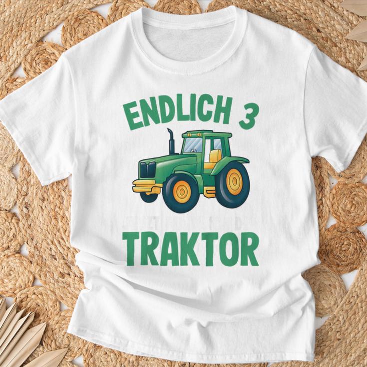 Children's Tractor Boys 3 Years 3Rd Birthday Boys Tractor T-Shirt Geschenke für alte Männer