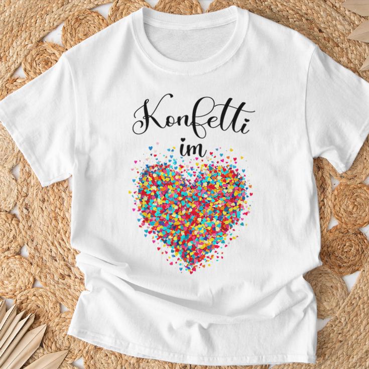 Confetti In The Heart Carnival Blue T-Shirt Geschenke für alte Männer