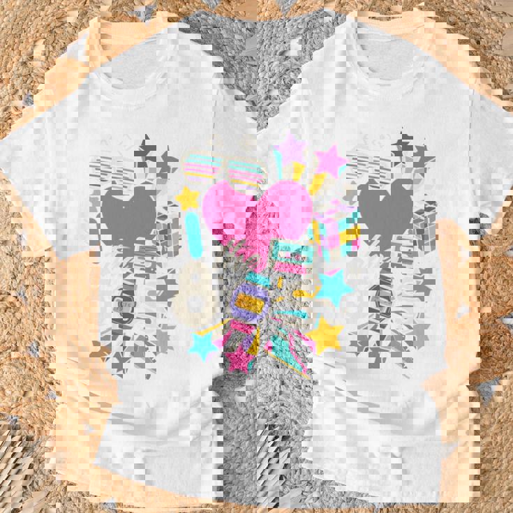 De Los Años 80 Baby 90S Made Me Love The 80S Retro Hombres Es Manga Larga Camiseta unisex Regalos para ancianos